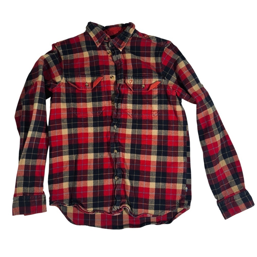 Fjallraven Fjallglim Shirt Men Size S Gorpcore Hiking Cabincore Casual Barncoat